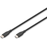 Digitus USB kabel, USB-C/USB-C, črna, 0,5m AK-300341-005-S | Shoptok.si