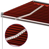  Automatska tenda sa senzorom LED 450 x 300 cm narančasto-smeđa | shoptok.hr