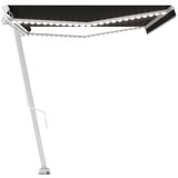  Tenda na ručno uvlačenje s LED svjetlima 500 x 300 cm antracit | shoptok.hr