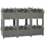  Povišena gredica 120x40x71 cm od polipropilena | shoptok.hr