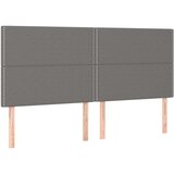  Posteljni okvir z vzglavjem temno siv 200x200 cm blago, (20736760) | Shoptok.si