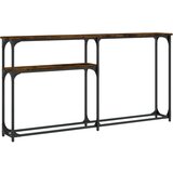  Konzolni stol boja hrasta 145 x 22 5 x 75 cm konstruirano drvo | shoptok.hr