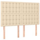  Krevet box spring s madracem LED krem 140x200 cm od tkanine | shoptok.hr
