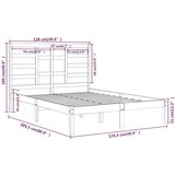  Za krevet od masivnog drva 120 x 200 cm | shoptok.hr