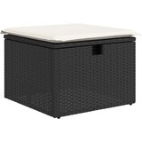  Vrtna garnitura - 9-dijelni set vrtnih sofa s jastucima Crni Poliratan | shoptok.hr