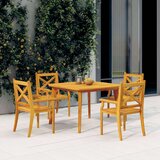  Vrtni stol 110 x 110 x 75 cm od masivnog bagremovog drva Cijene