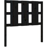  Posteljno vzglavje črno 95,5x4x100 cm trdna borovina, (20685116) | Shoptok.si
