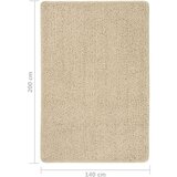  Čupavi tepih krem 140 x 200 cm protuklizni | shoptok.hr