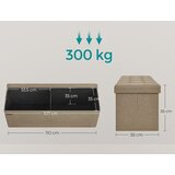  Tabure Organizator za Odlaganje - Svijetlo Taupe | shoptok.hr