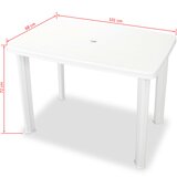  3-dijelni bistro set od plastike bijeli | shoptok.hr