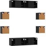  Komplet TV omaric 8 pcs 120 x 30 x 30 cm Črni hrast, (5000247650) | Shoptok.si