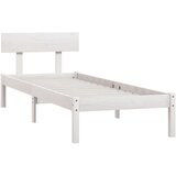  Okvir za krevet od masivne borovine bijeli 100 x 200 cm | shoptok.hr