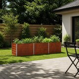  Povišeni vrtni krevet Rđa 240 x 80 x 55 cm corton | shoptok.hr