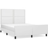  Posteljni okvir z vzglavjem bel 140x190 cm umetno usnje, (20906334) | Shoptok.si