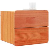  Noćni ormarić 2 pcs Smeđa 39 x 34 x 33 cm Masivna borovina | shoptok.hr