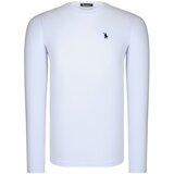 Dewberry T8588 BIKE COLLAR LONG SLEEVE T-SHIRT-LIGHT WHITE Cijene