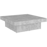 Furnova Klubska mizica betonsko siva 90x90x28 cm iverna plošča, (21915069) | Shoptok.si