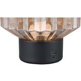 Tri O Crna/bež LED stolna lampa s mogućnosti zatamnjivanja sa staklenim sjenilom (visina 19,5 cm) Lord – | shoptok.hr