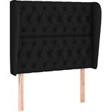 Krevet s oprugama i madracem crni 90x200 cm od tkanine | shoptok.hr
