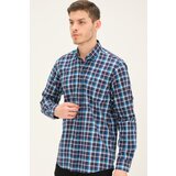 Dewberry G741 MEN'S SHIRT-LACİVERT-BLUE | shoptok.hr