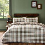 Catherine Lansfield Narančasta/svjetlo smeđa posteljina za bračni krevet/za produženi krevet 230x220 cm Kelso Check – | shoptok.hr