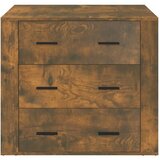  Komoda boja dimljenog hrasta 80x33x70 cm od konstruiranog drva | Eponuda.com