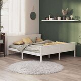  Posteljni okvir bel iz trdne borovine 200x200 cm, (20644578) | Shoptok.si