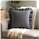 Mila Home Prevleka za blazino iz mešanice bombaža 40x40 cm Ruffled – | Shoptok.si