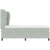  s opruga kutije Svijetlo siva 200 x 140 cm Baršun | shoptok.hr