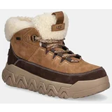 Ugg Gležnjače Terretrail Cozy Lace za žene, boja: smeđa, s platformom, s toplom podstavom, 1158210-CHE