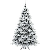 vidaXL Umestno božično drevo med 300 LED Zelena 180 cm PE in PVC | Shoptok.si