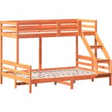  The Living Store Pograd 80×200/140x200 cm voščeno rjava trdna borovina - Pograd, (21446186) | Shoptok.si