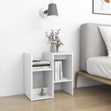  Noćni ormarić bijeli 50 x 30 x 51,5 cm od konstruiranog drva | shoptok.hr