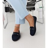 Gemre Navy blue fabric loafers Fombio | shoptok.hr