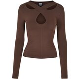 UC Ladies Ladies Crossed Cut Out Longsleeve brown | shoptok.hr