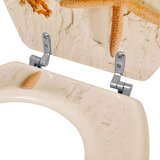  Deska za WC školjko s pokrovom 2 kosa MDF morska zvezda, (20764665) | Shoptok.si
