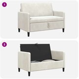 SOFA s pohranom Krem 122 x 78 x 87 cm Poliester | Shoptok.si