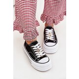 Boto Women's Platform Sneakers With Golden Pins Black Fiorina | Shoptok.si