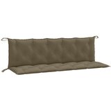  Jastuci za vrtnu klupu 2 kom smeđesivi 180x50x7 cm tkanina | shoptok.hr