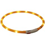 Trixie Ovratnica F.L. USB silikon XS-XL 70 cm/fi-10 mm oranžna | Shoptok.si