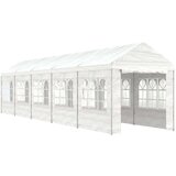 vidaXL Paviljon s streho bel 11,15x2,28x2,69 m polietilen | Shoptok.si