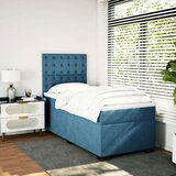 vidaXL Box spring krevet s madracem plavi 80 x 200 cm baršunasti | shoptok.hr