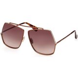 Max Mara Elsa MM0006 48F ONE SIZE (64) Rjava/Rjava Cene
