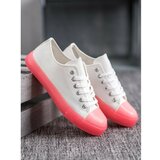 Kesi SHELOVET SNEAKERS WITH COLORFUL SOLE Cene