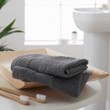 Catherine Lansfield Temno sive frotirne bombažne brisače v kompletu 2 ks 30x30 cm Anti-Bacterial – | Shoptok.si
