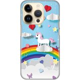  Silikonska maska za iPhone 14 Pro 6.1 Unicorn Print svetlo plava Cene