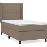 vidaXL Box spring postelja z vzmetnico taupe 80x200 cm blago, (20894426) Cene