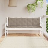 The Living Store Blazina za vrtno klop 2 kosa taupe 180x50x7cm oxford tkanina - Blazina Za Vrtno Klop, (21440390) Cene