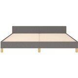  Posteljni okvir z vzglavjem temno siv 160x200 cm blago, (20791656) | Shoptok.si