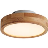 QAZQA Skandinavska stropna svetilka lesena 30 cm vklj. LED zatemnilna - Pecker | Shoptok.si